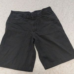 Men's North Face shorts, dark grey, size 34.